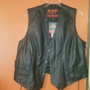 Hot Leathers - Leather Vest Womens 2XL